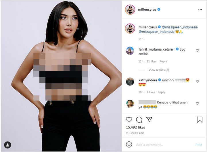Millendaru Pamer Foto Seksi Ikut \'Miss Queen Indonesia\', Bentuk Badan Malah Jadi Sorotan