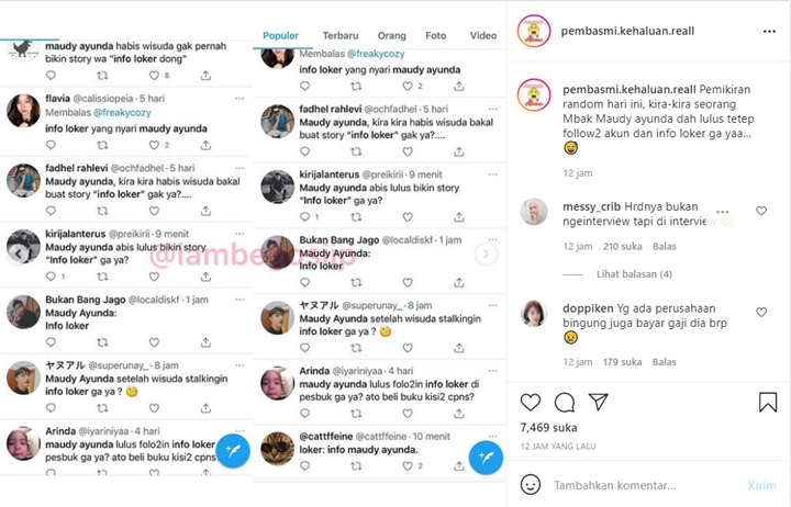 Lulus S2 Stanford University, Beredar Fake Tweet Maudy Ayunda Cari Info Loker Bikin Ngakak
