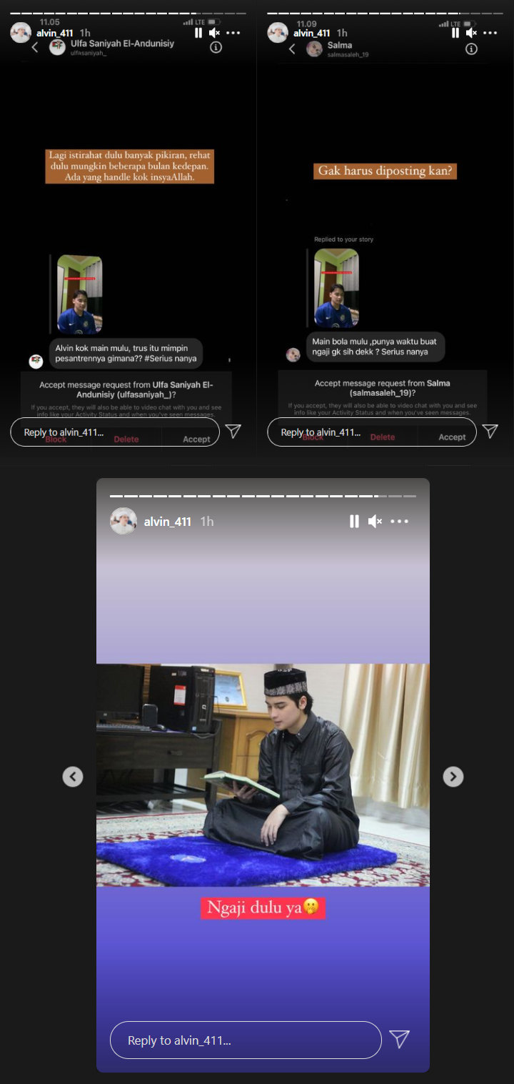 Alvin Faiz Akui Rehat Pimpin Pesantren Saat Dinyinyiri Main Mulu