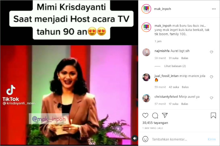 Paras Krisdayanti Saat Jadi Host Acara TV Di Era 90-an Jadi Perbincangan