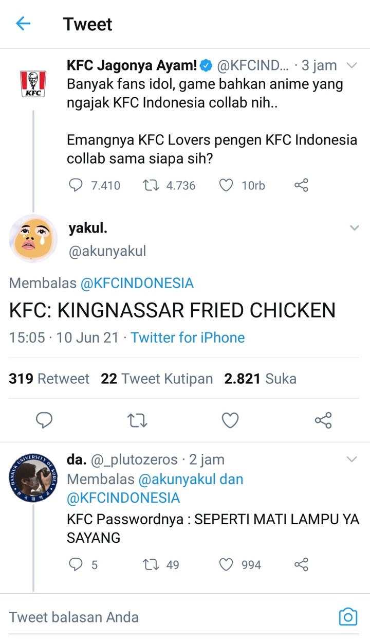 Gara-Gara Heboh Kabar Bakal Diajak Kolab KFC, Nama Nassar Kini Jadi Trending Topik