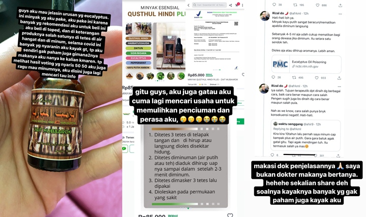 Klarifikasi Tasya Farasya Usai Dikecam Gara-gara Gunakan Minyak Kayu Putih untuk Pemulihan Covid