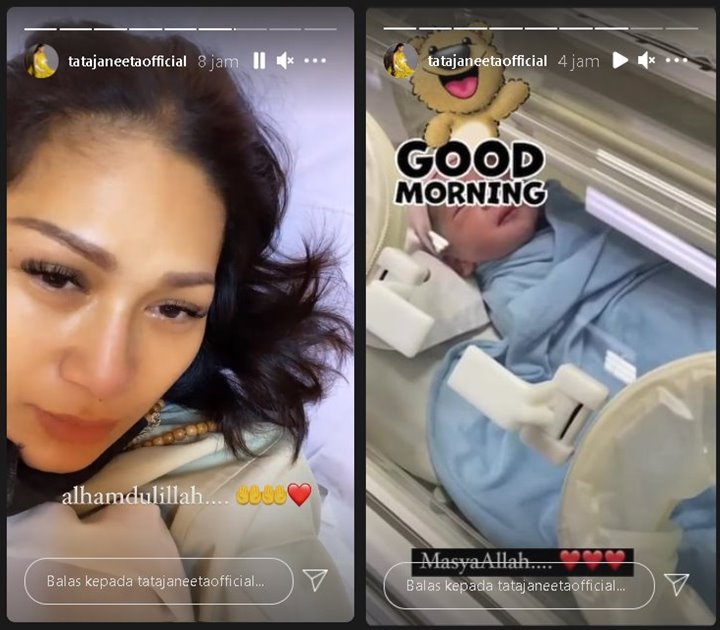 Tata Janeeta Akhirnya Melahirkan Anak Raden Brotoseno, Intip Bocoran Paras Menawan Bayinya