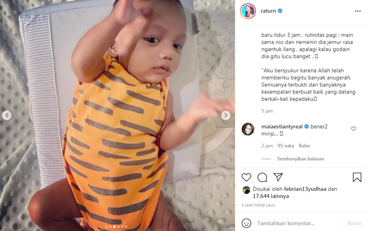 Ratu Rizky Nabila Temani Anak Berjemur, Komentar Maia Estianty Disorot