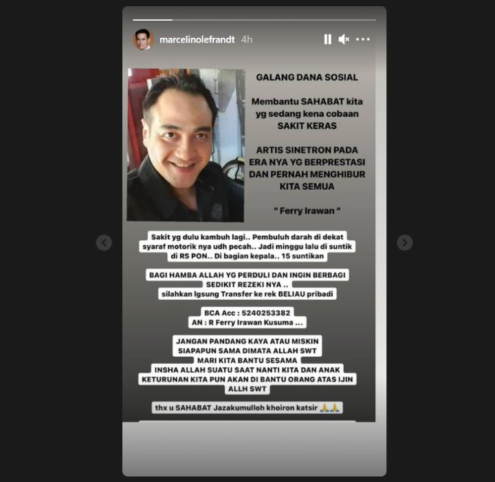 Pesinetron Ferry Irawan Dikabarkan Sakit Keras, Begini Kondisi Terkini