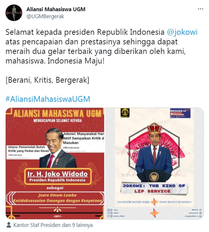 Kritik Jokowi