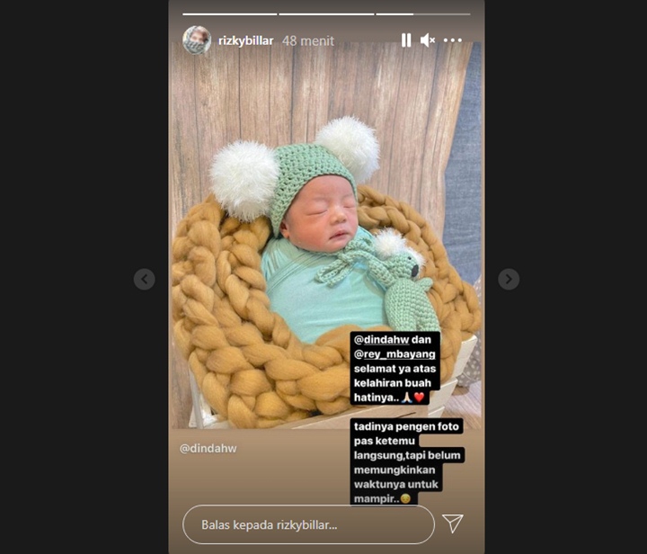 Ucapkan Selamat, Rizky Billar Belum Kesampaian Foto Bareng Putra Dinda Hauw
