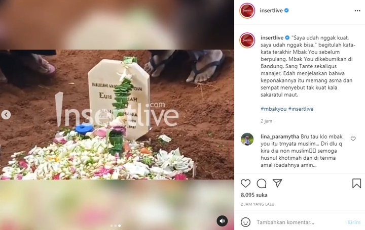 Kata-kata Terakhir Mbak You Sebelum Meninggal Terungkap, Nama Asli Ikut Disorot