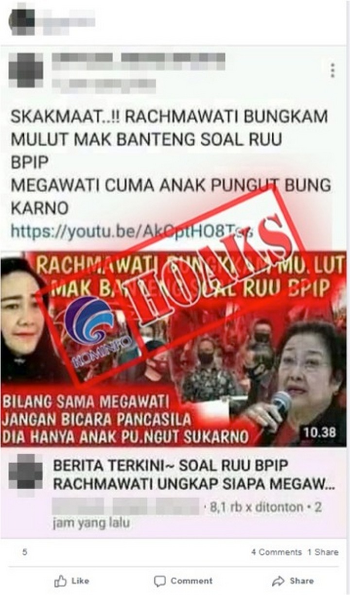 Mendiang Rachmawati Pernah Dituding Sebut Megawati Anak Pungut Soekarno