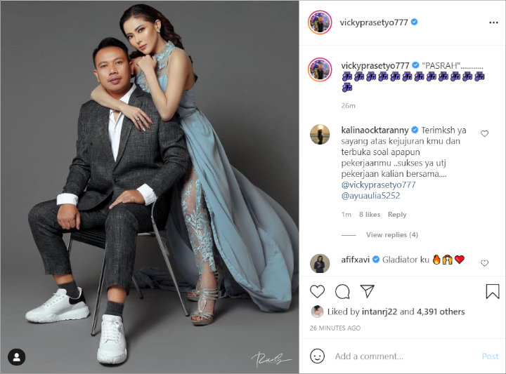 Geger Potret Mesra Vicky Prasetyo dan Ayu Aulia, Reaksi Kalina Oktarani Mengejutkan