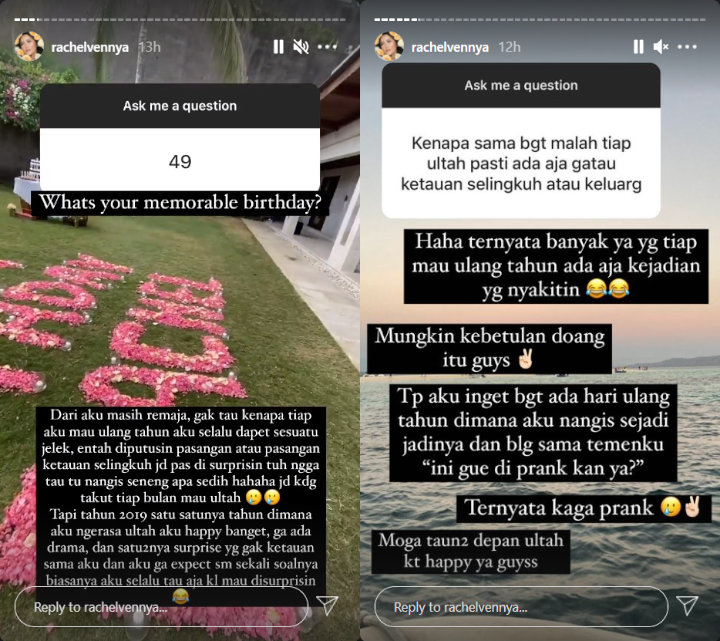 Rachel Vennya Takut Ultah