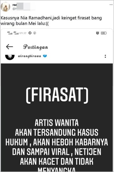 Nama Nia Ramadhani Trending Twitter Usai Isu Ditangkap Terkait Narkoba, Firasat Peramal Ini Disorot