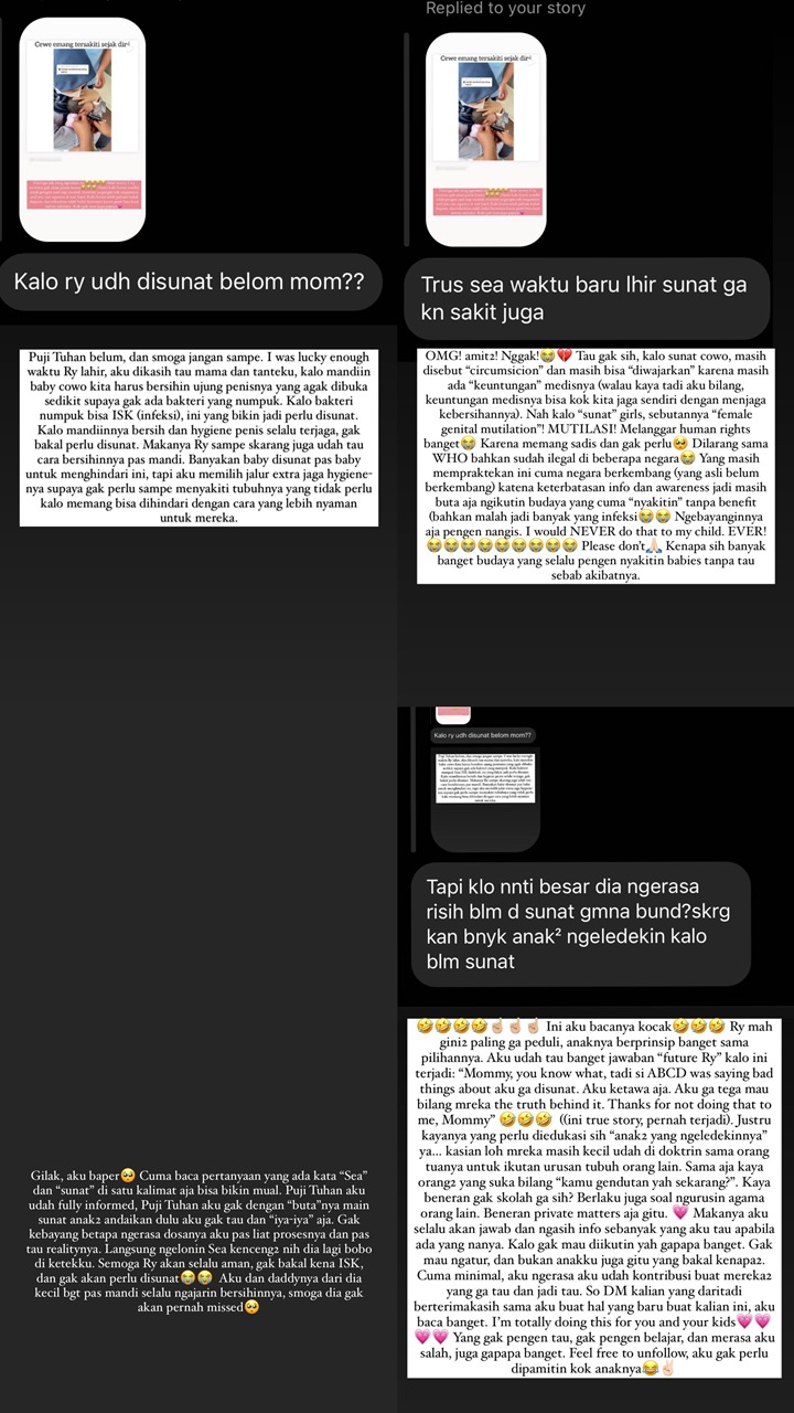 Sharena Ungkap Alasan Ogah Anak-anaknya Disunat: Gilak Aku Baper