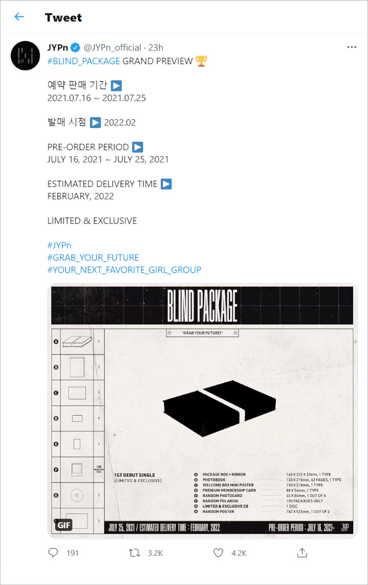 JYP Entertainment \'Aneh\' Rilis Album Girl Grup Baru Tanpa Beritahukan Nama dan Para Membernya