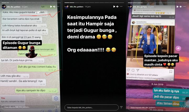 Kiki The Potters Bongkar Chat WA Nikita Mirzani Sempat Ingin Gugurkan Kandungan dari Dipo Latief