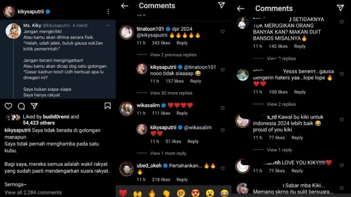 Lantang Sampaikan Kritik, Begini Reaksi Kiky Saputri Saat Ditawari Jadi Anggota DPR Oleh Tina Toon