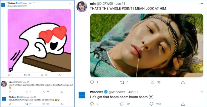 Windows menyoroti potret Renjun NCT
