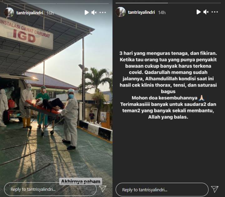 Akhirnya Paham, Tantri Kotak Ungkap Orangtua yang Punya Komorbid Terpapar Covid-19