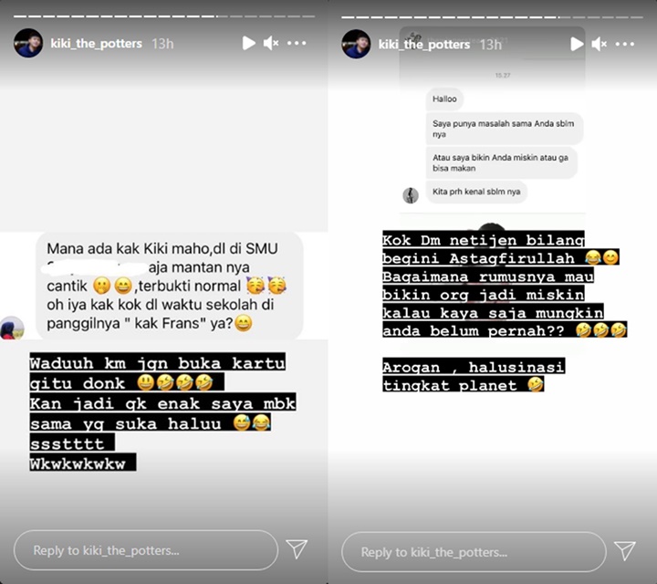 Dituding Nikita Mirzani Homo, Tingkah Kiki The Potters Saat SMA Dibongkar Adik Kelas