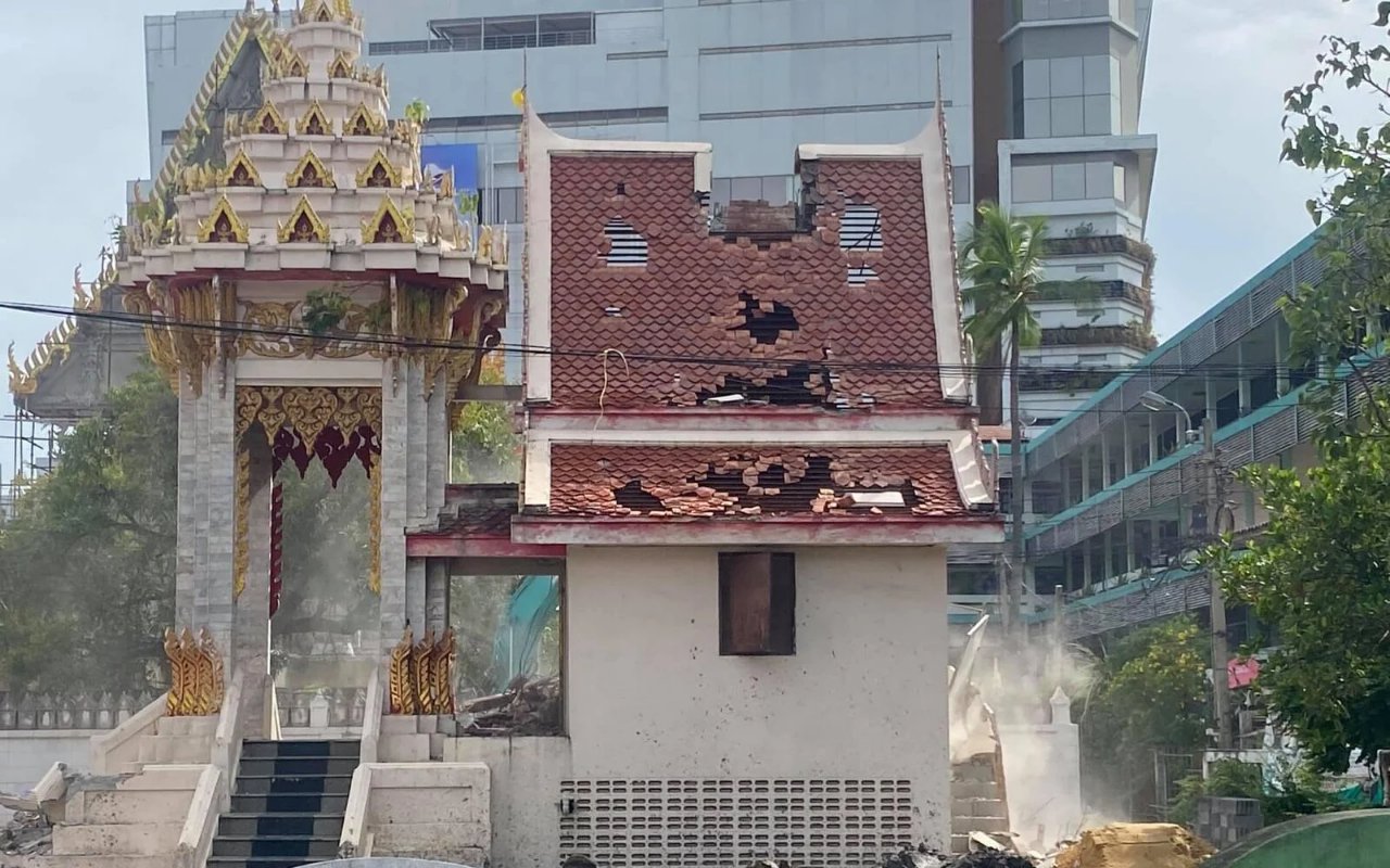Diduga Tak Kuat Tangani Jenazah COVID-19, Bangunan Krematorium di Bangkok Ambruk Sebagian