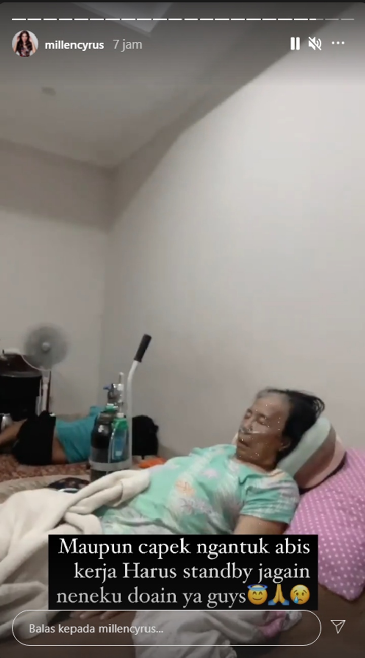 Millendaru Umumkan Sedang Butuh Tabung Oksigen Untuk Bantu Sang Nenek