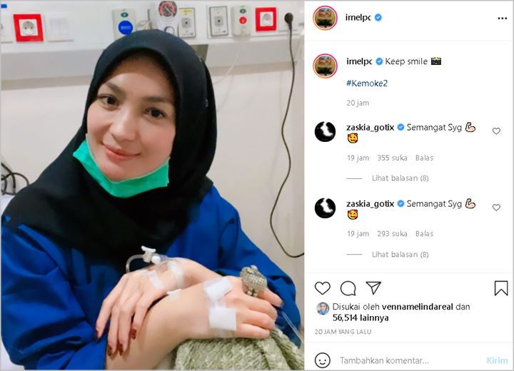 Imel Putri Cantik Natural Kabarkan Jalani Kemoterapi Kedua, Pesan Singkat Zaskia Gotik Tuai Sorotan