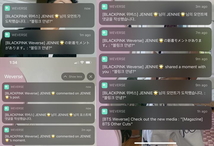 Fans Grup Lain Terima Notif Postingan Jennie BLACKPINK, Weverse Beri Penjelasan