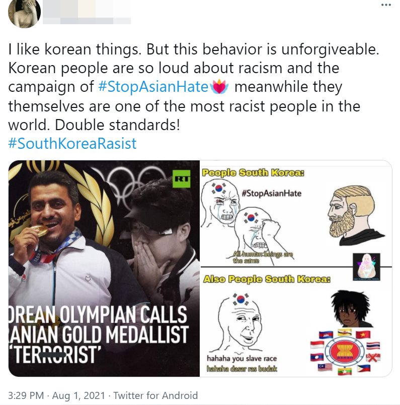 Tagar SouthKoreaRacist