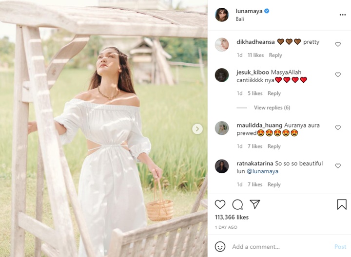 Luna Maya Kelewat Cantik Kenakan Baju Serba Putih, Suasana Tak Biasa Dikira Prewed