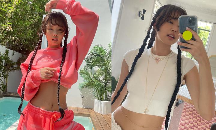 Penampilan Jennie BLACKPINK dengan belly chain