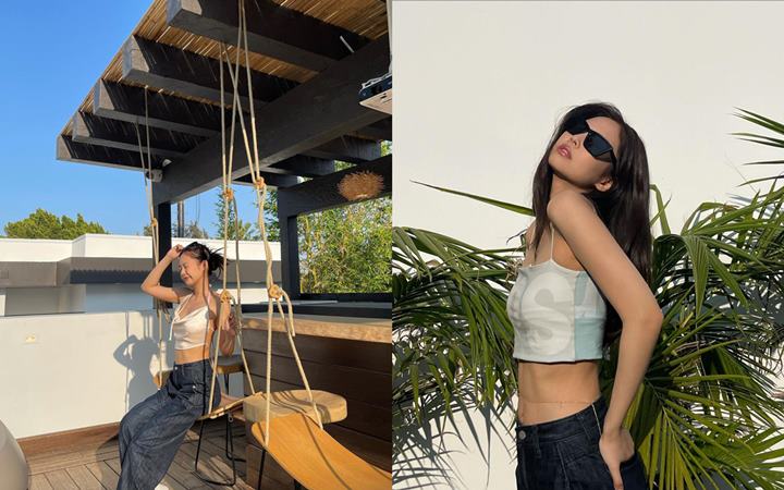Penampilan Jennie BLACKPINK dengan belly chain
