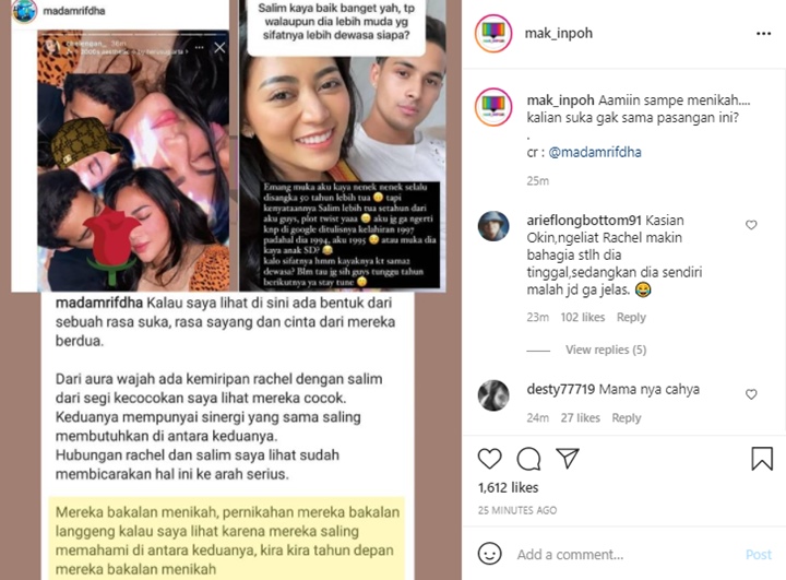 Rachel Vennya Diramal Bakal Nikah dengan Salim Nauderer Tahun Depan