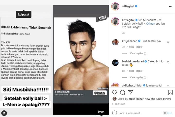 Beda dari Biasanya, Lutfi Agizal Tak Setuju Iklan Produk Susu Pria Dianggap Vulgar