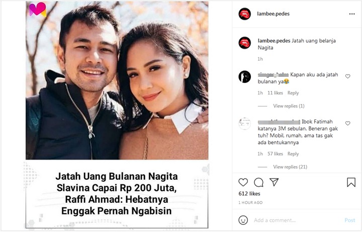 Raffi Puji Nagita Tak Pernah Habiskan Jatah Uang Bulanan Rp 200 Juta, Nama Syahrini Malah Terseret