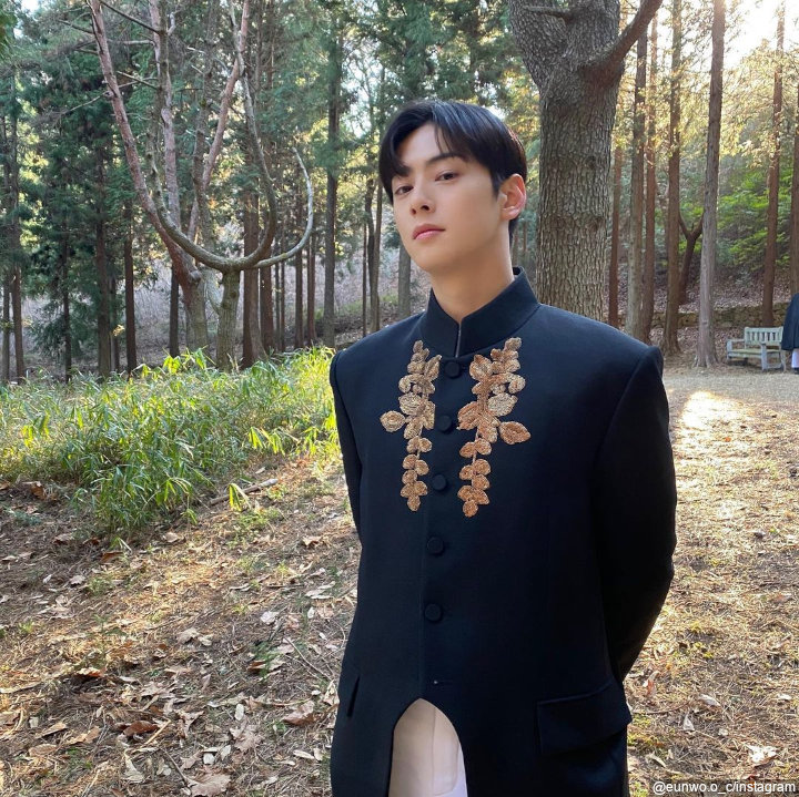 Gaya anggun cha eunwoo bak pangeran