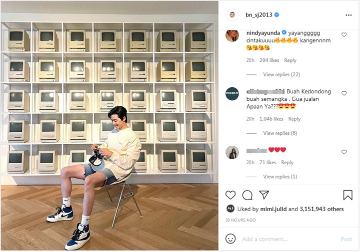Bikin Heboh, Komentar Nindy Ayunda di Foto Baru Park Seo Joon Jadi Sorotan