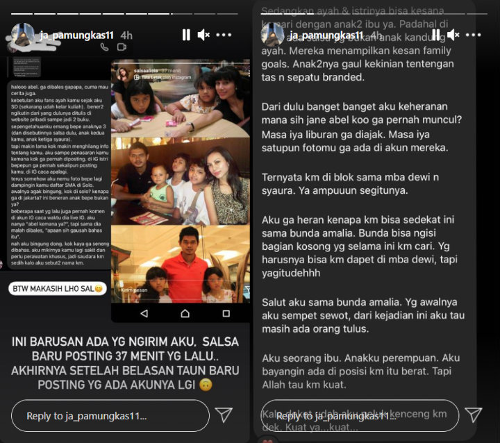 Saudara Tiri Mendadak Posting Foto Lawas, IG Jane Abel Ternyata Diblokir Istri Bambang Pamungkas