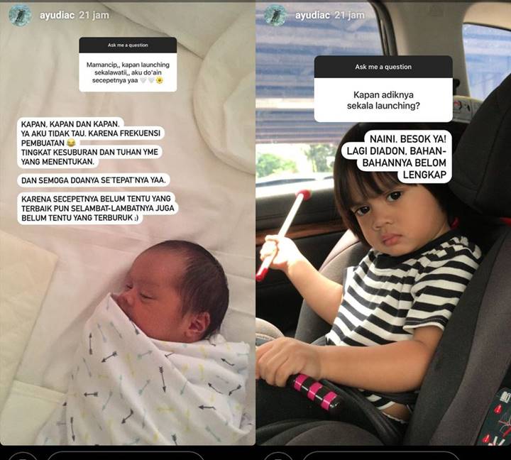 Jawaban Cerdas dan Kocak Ayudia Bing Slamet Saat Dicecar Komen Tambah Momongan