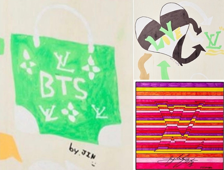 BTS Desain Logo Unik untuk Louis Vuitton, Karya Jungkook Paling Mengejutkan 2