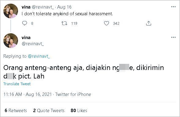 Dikirimi Foto Tak Senonoh, Revina VT Beri Pesan Menohok Soal Pelecehan Seksual
