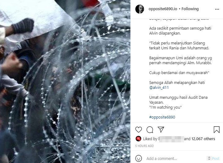 Alvin Faiz Disinggung Soal Sidang Istri Kedua Ustaz Arifin Ilham yang \'Bela\' Larissa Chou
