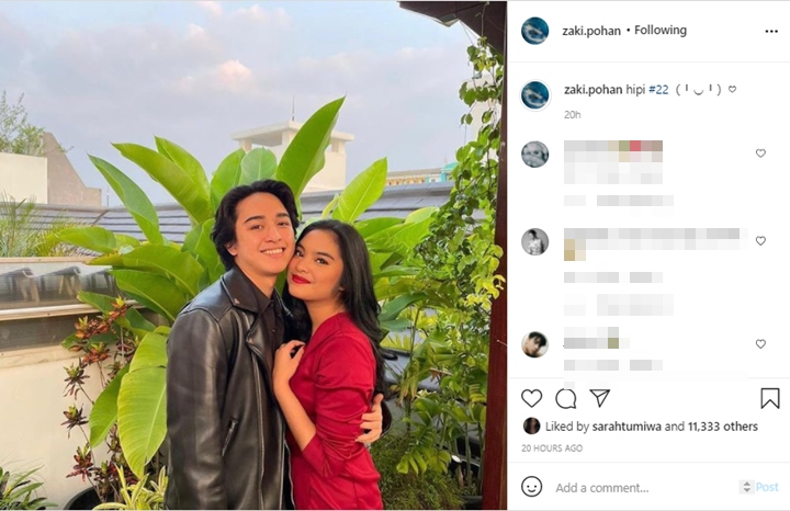 Zaki Pohan Pamer Kemesraan, Pacar Baru Dibandingkan dengan Adhisty Zara