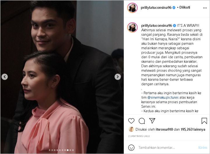 Prilly Latuconsina Curhat Perasaan Beda Saat Syuting Webseries Terbaru, Foto Ini Malah Bikin Baper