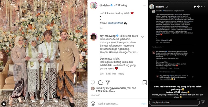 Dinda Hauw Klarifikasi Komentar \'Gak Nyambung\' Rey Mbayang