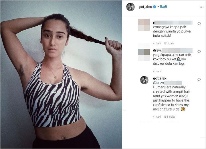 Foto Pamer Bulu Ketiak Diributkan, Jawaban Kalem Alexandra Gottardo Diacungi Jempol