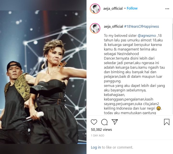 18 Tahun Dampingi Agnez Mo di Atas Panggung, Sosok Dancer Nezindahood Ini Pamit?