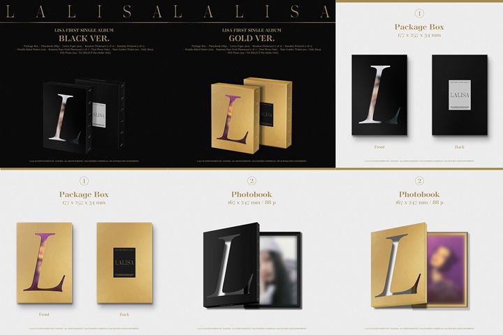 Preview Album Fisik Single \'LALISA\' Lisa BLACKPINK Dirilis, Desainnya Dipuji Mewah dan Keren