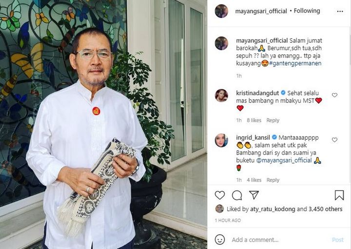 Mayangsari Puji Bambang Trihatmodjo Ganteng Permanen Meski Tua