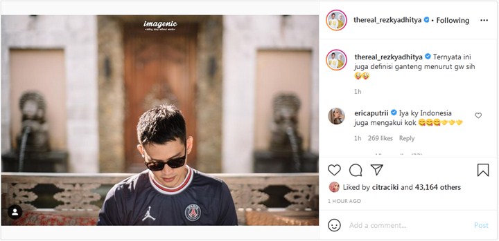 Rezky Aditya PD Sebut Dirinya Definisi Ganteng, Komentar Kakak Ipar Jadi Sorotan