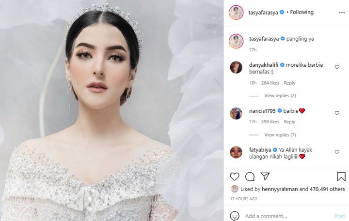 Tasya Farasya Dipuji Bak Barbie Hidup